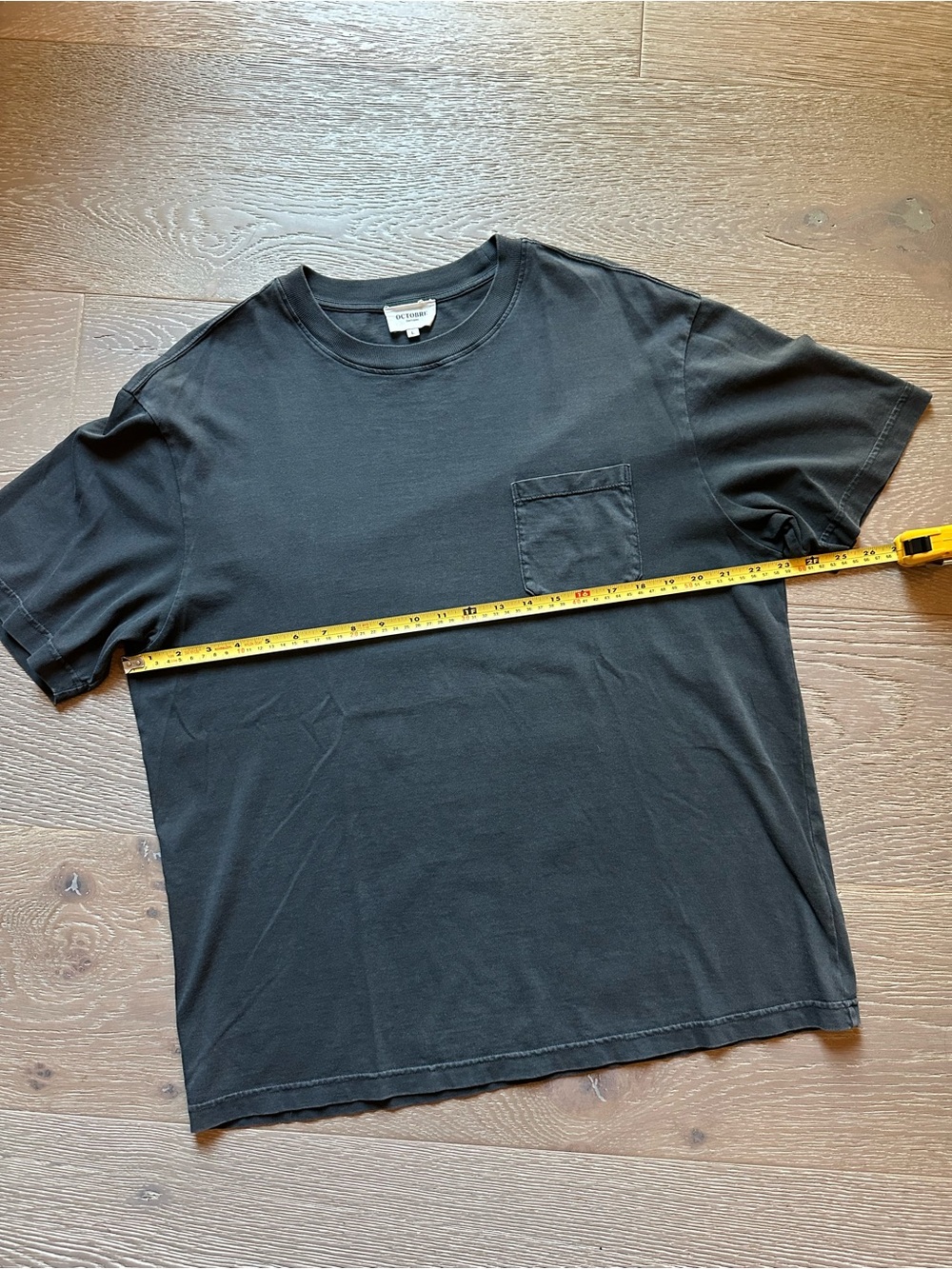 Octobre Editions Sezane Grey Crew Neck Men’s Tee L